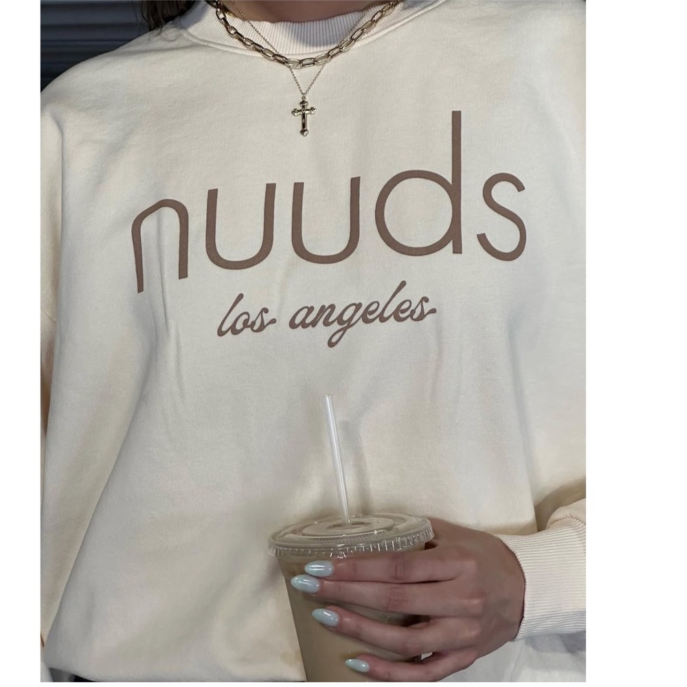 Nuuds Logo Oversized Crewneck‎ Sweatshirt Size Small